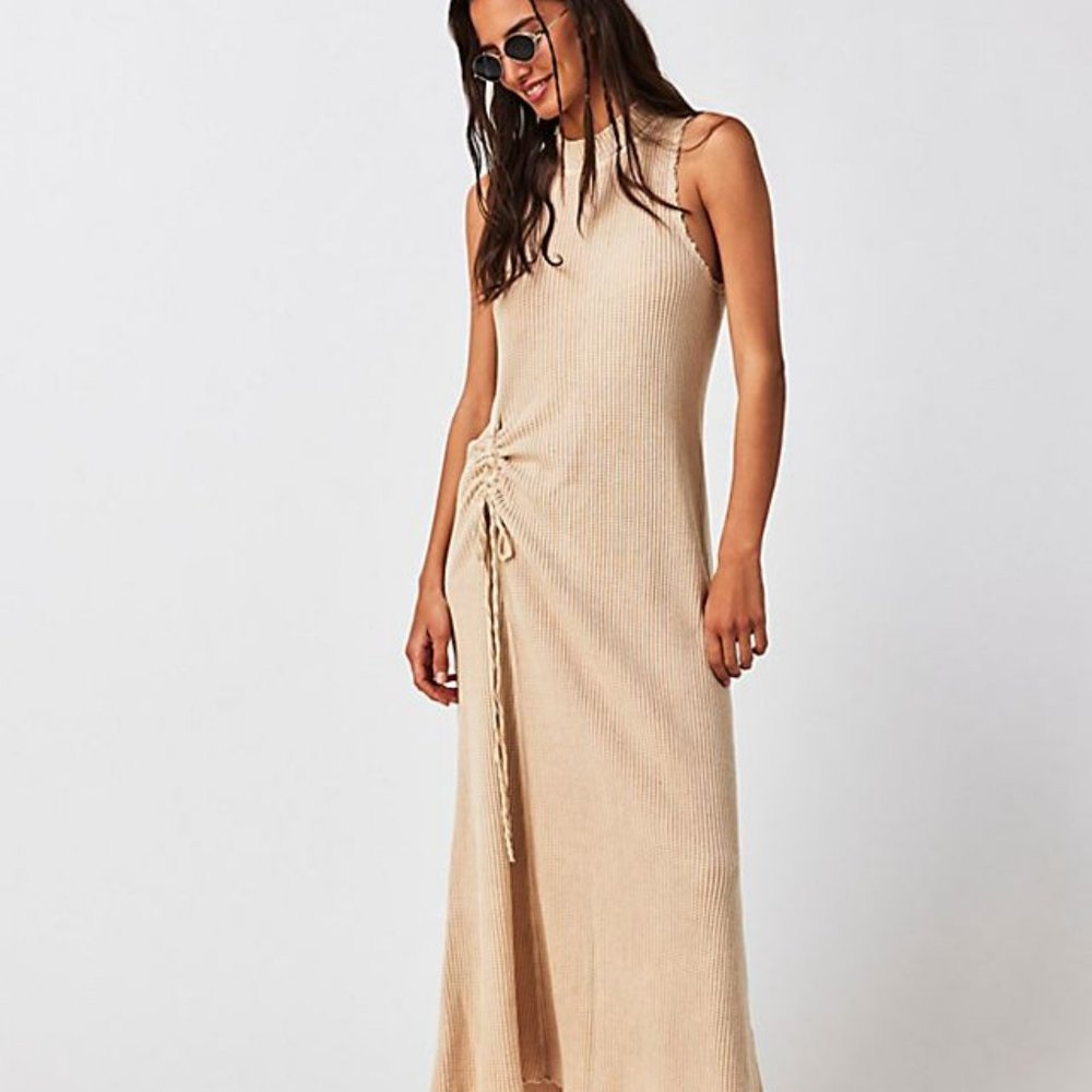 Free People Fp One Natasha Sleeveless Midi Thermal Dress M